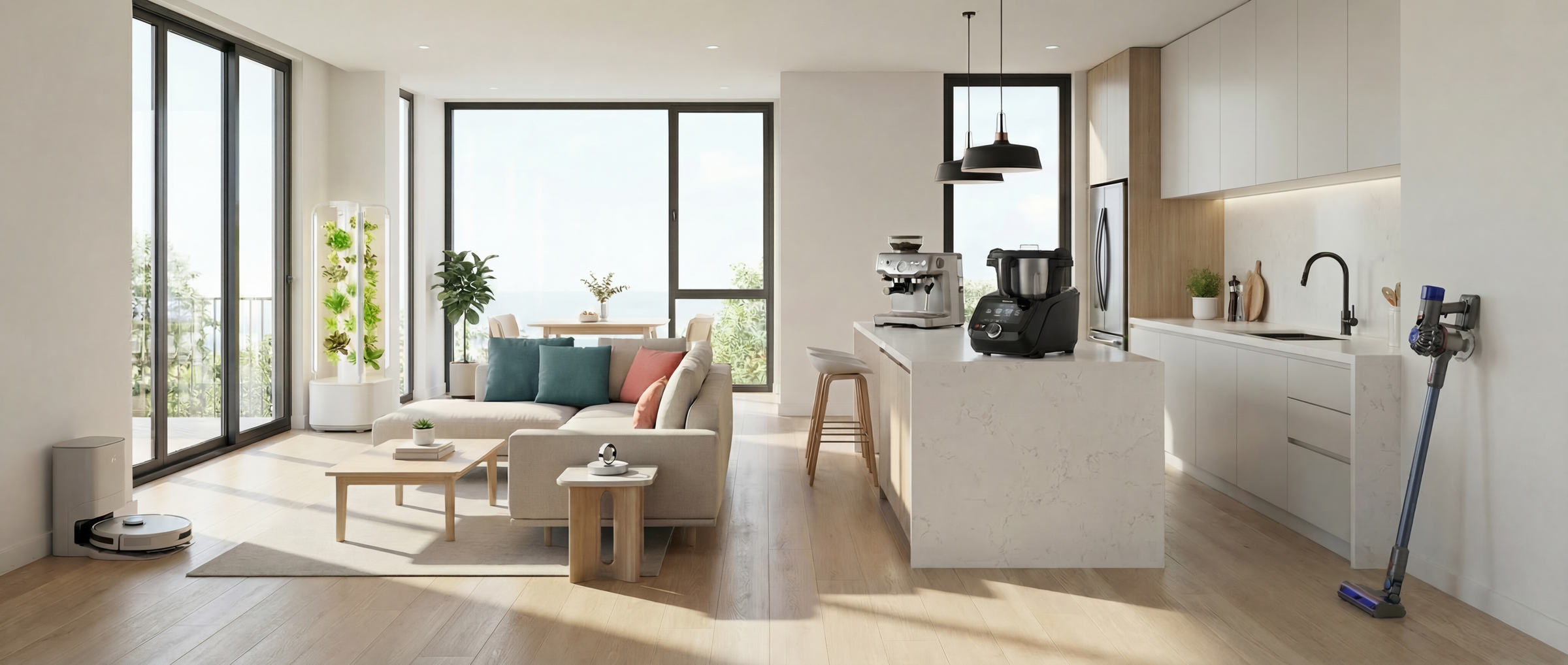 Modern smart home scene